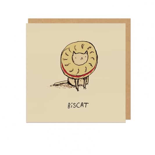 Biscat Square Greeting Card